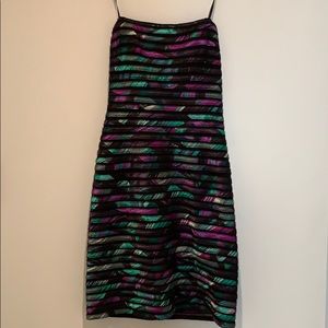 NWT Xscape Multicolor Strapless Bodycon Dress